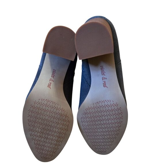 NWT/NWOB Violet & Red Meaghan Suede Leather Heeled Ankle Boots Size 7 - Picture 9 of 9